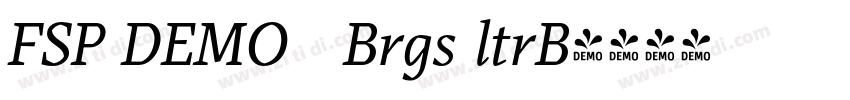 FSP DEMO   Brgs ltrB字体转换